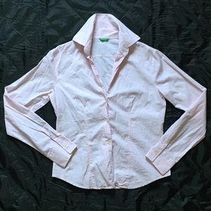 🔥🎉FINAL PRICE🔥🎉 EUC Pink Benetton Shirt